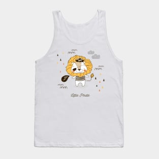 Little Lion cub pirate in the town Tank Top
